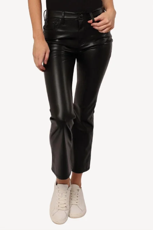 Jeanne Crop Flare Pant In Black