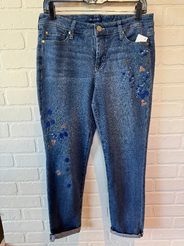 Jeans Cropped By Bandolino In Blue Denim, Size: 6