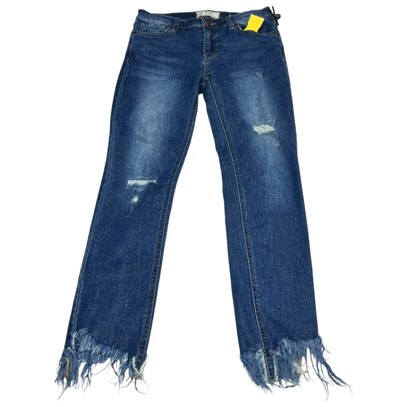 Jeans Skinny By Free People In Blue Denim, Size: 2