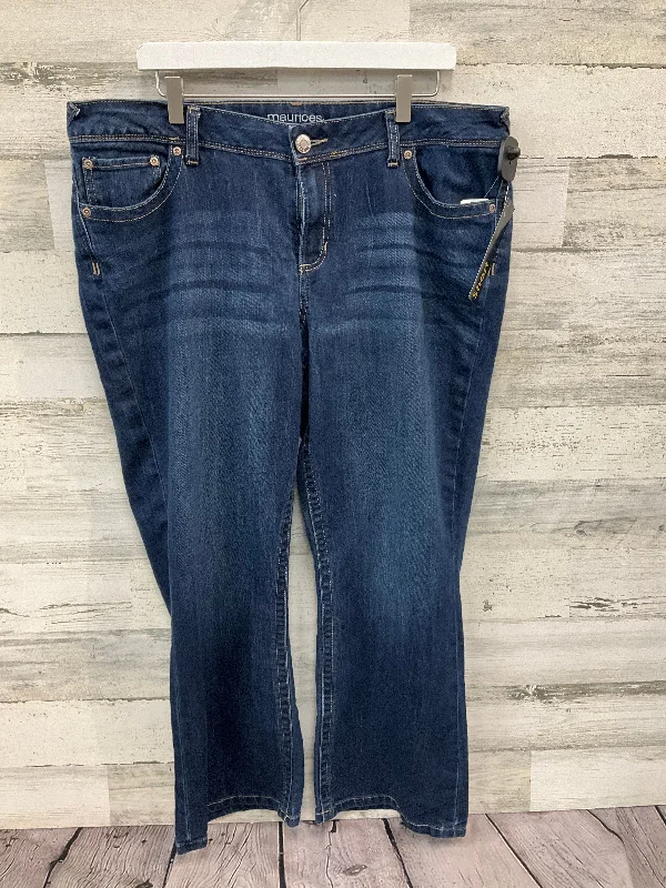 Jeans Wide Leg By Maurices In Blue Denim, Size: 18