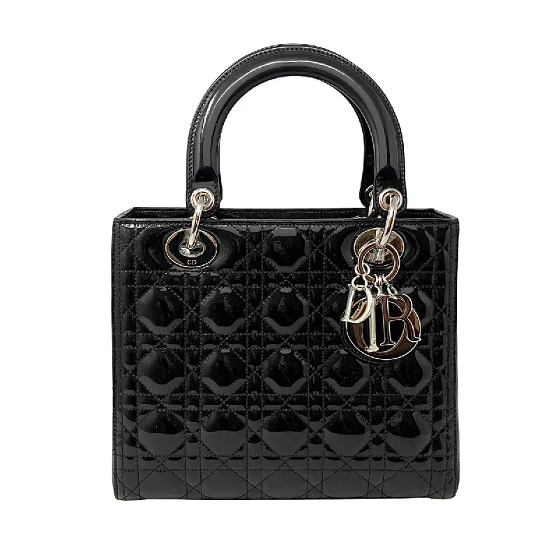 Christian Dior Medium Patent Cannage  Lady Dior Bag