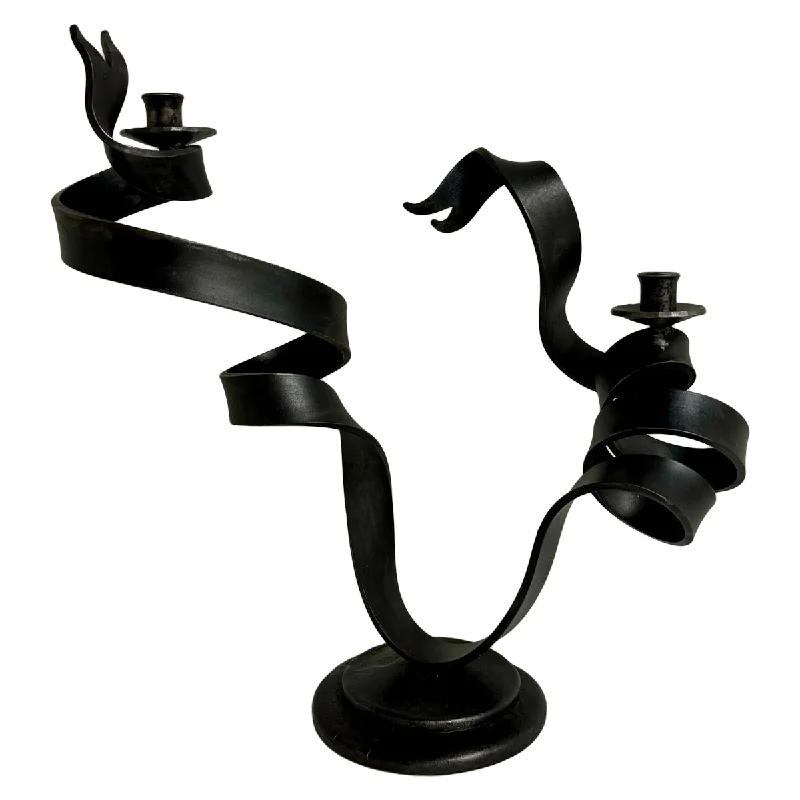 Contemporary Iron Candelabra