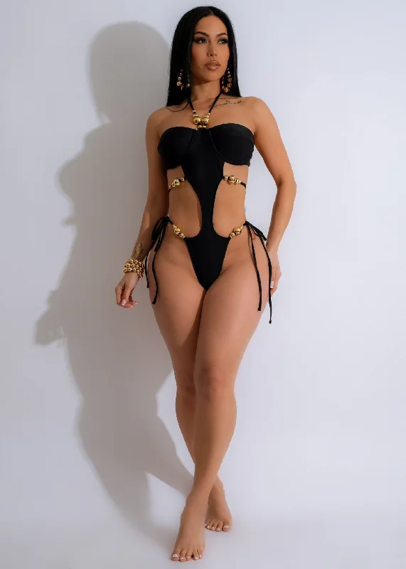 Summer Vacay Swimsuit Black