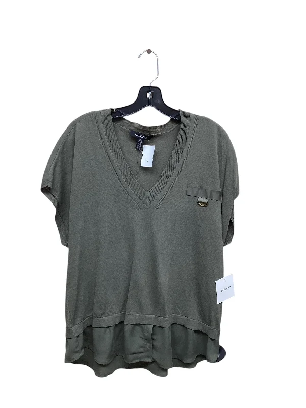 Top Short Sleeve By Ellen Tracy In Green, Size: Xl