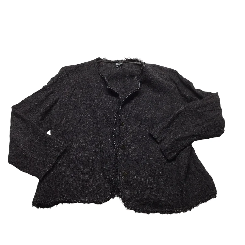 Blazer By Eileen Fisher In Black, Size: Petite L