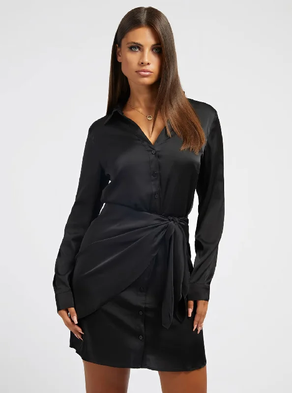 Eco Black Alya Mini Dress