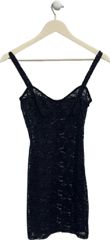 Superdown Black Lace Mini Dress XS