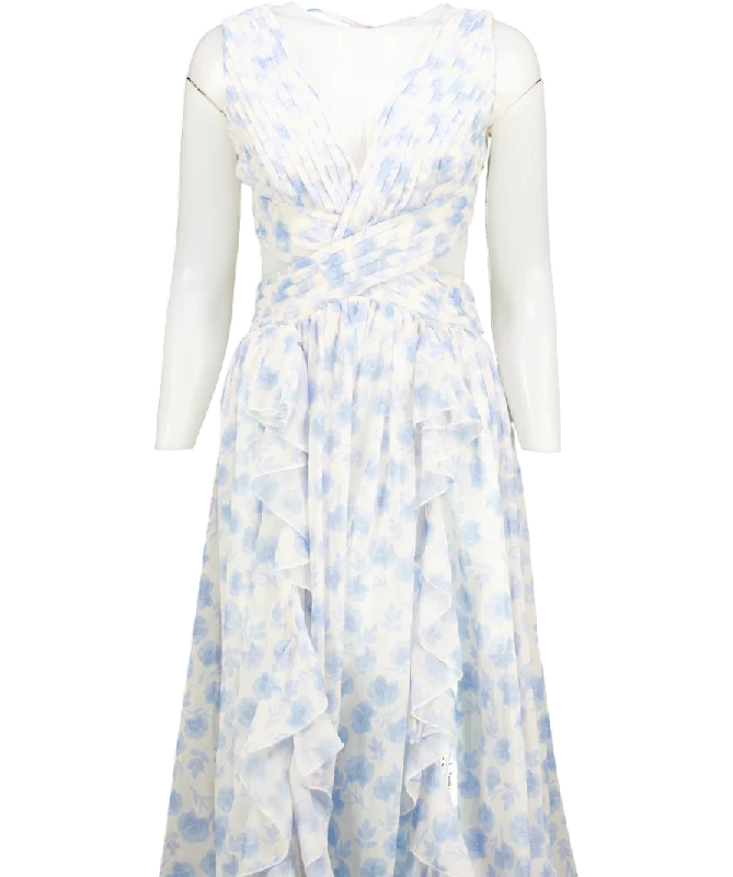 ALB Anne Louise Blue Astrid Maxi Dress UK 8