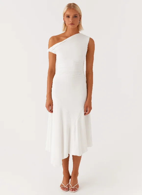 Byron Midi Dress - White