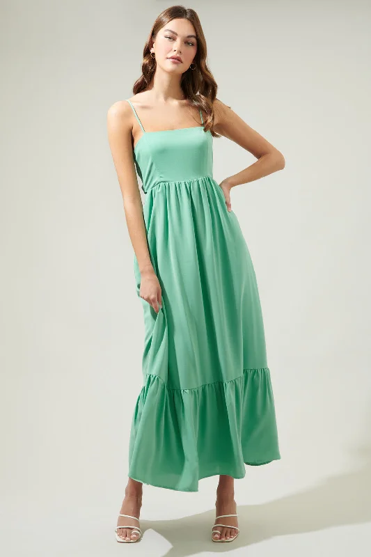 Delany Tie Back Maxi Dress