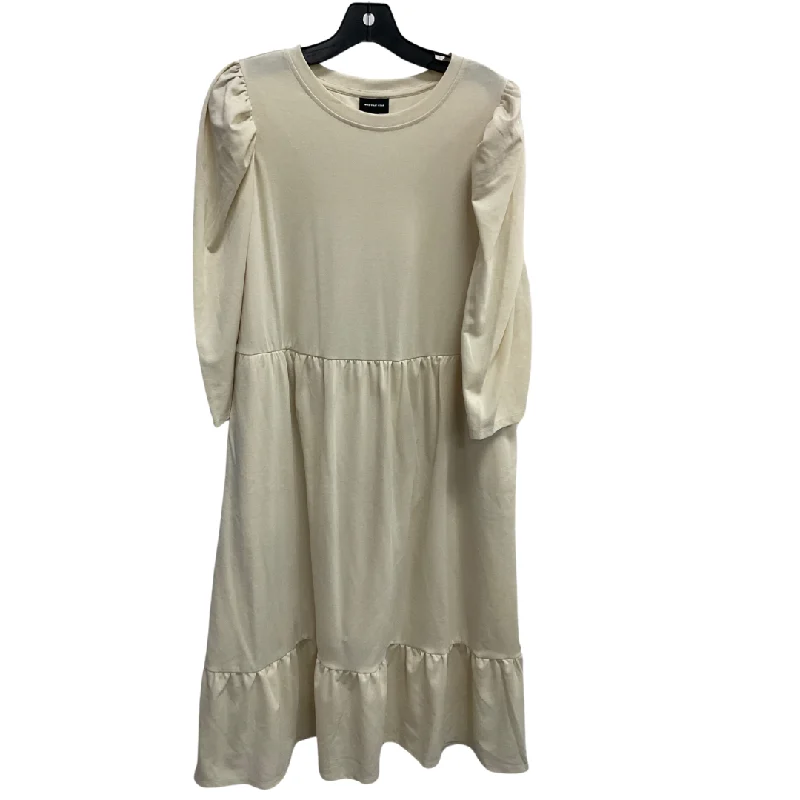 Dress Casual Maxi By Who What Wear In Beige, Size: Xl