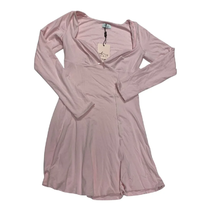 Dress Casual Midi By Cmc In Pink, Size: 10