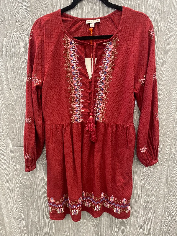 Dress Casual Midi By Knox Rose In Red, Size: S