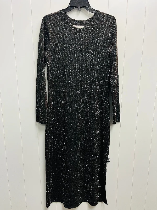 Dress Party Long By Loft In Black & Purple, Size: M