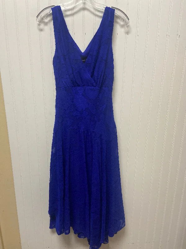 Dress Party Midi By Connected Apparel In Blue, Size: S