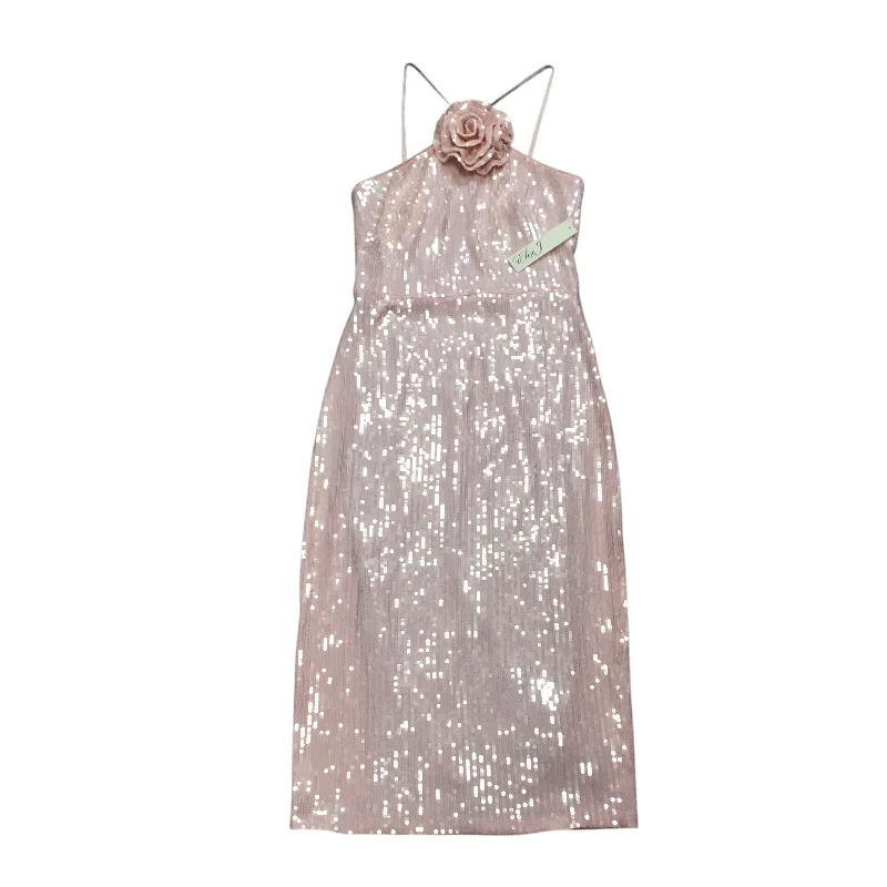 Dress Party Midi By Eliza J In Pink, Size: 8