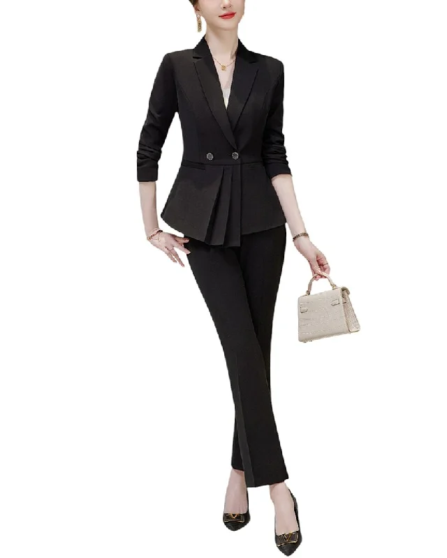 Bossy Chic 2pc Blazer & Pant Set