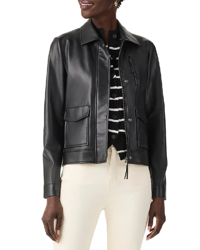 NIC & ZOE Faux Leather Downtown Jacket