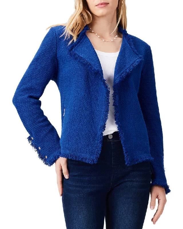 NIC+ZOE Fringe Mix Knit Jacket