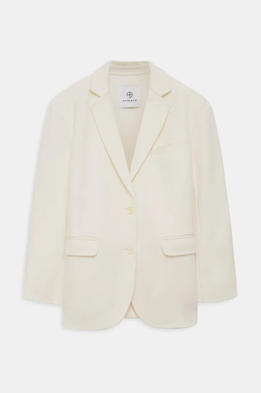 Quinn Blazer in White Cashmere Blend