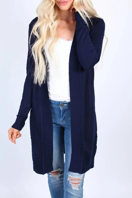 Boyfriend Cardigan In Navy