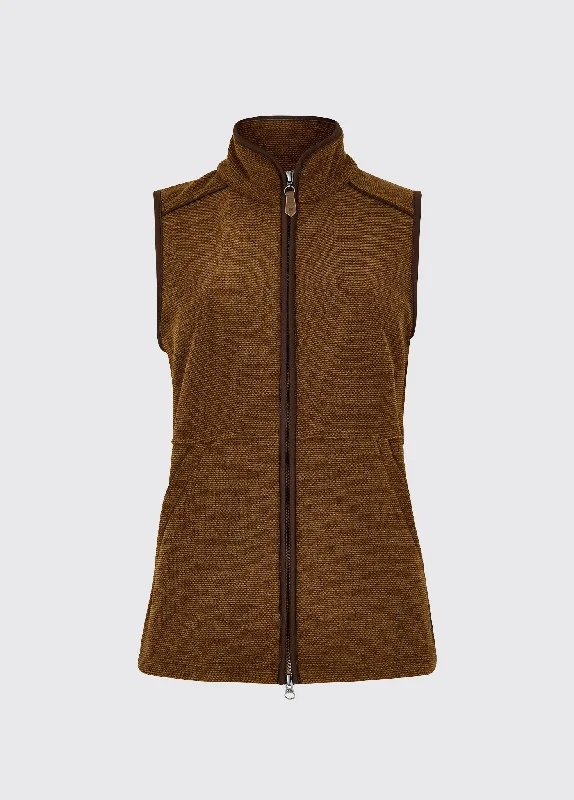 Carbury Women's Fleece Gilet - Walnut