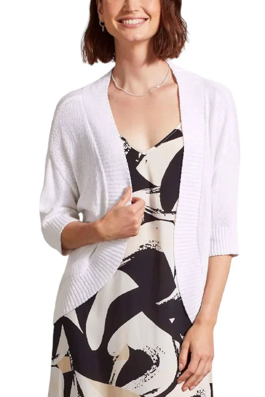 Cocoon Cardigan In White