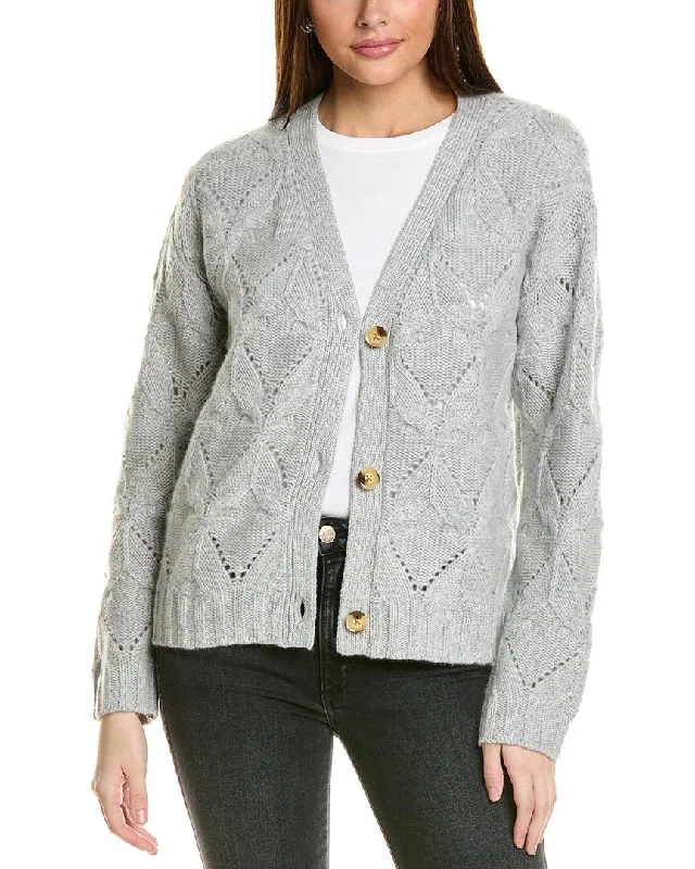 Collaboration Mercedes Tulip Cable Cashmere Cardigan