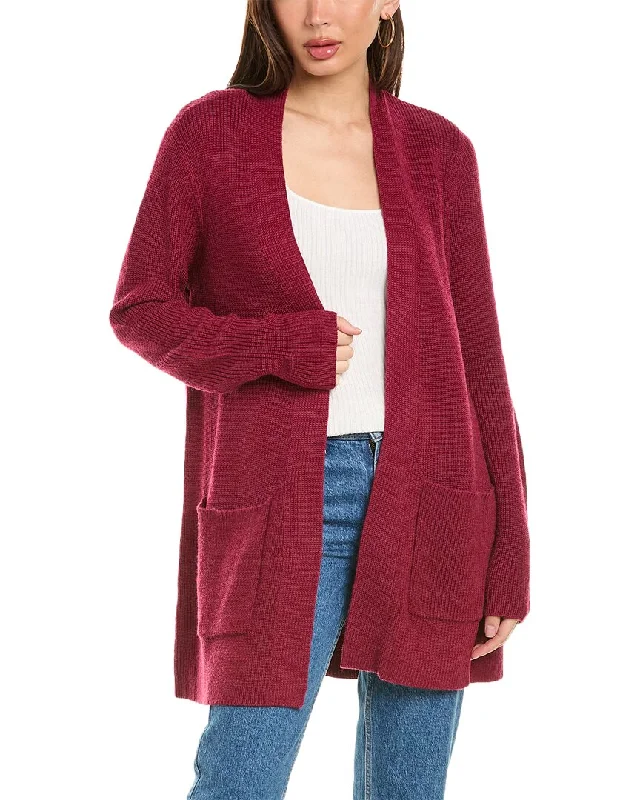 EILEEN FISHER Pocket Front Wool Cardigan