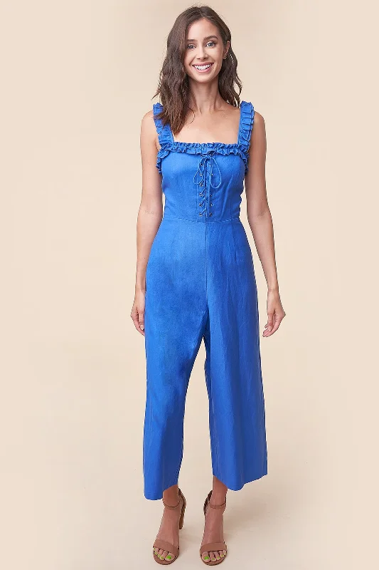 Lucky Lady Lace Up Jumpsuit