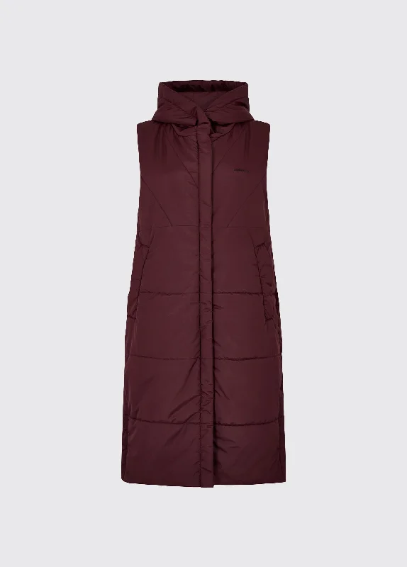 Ryan Women’s Hooded Gilet - Ox Blood